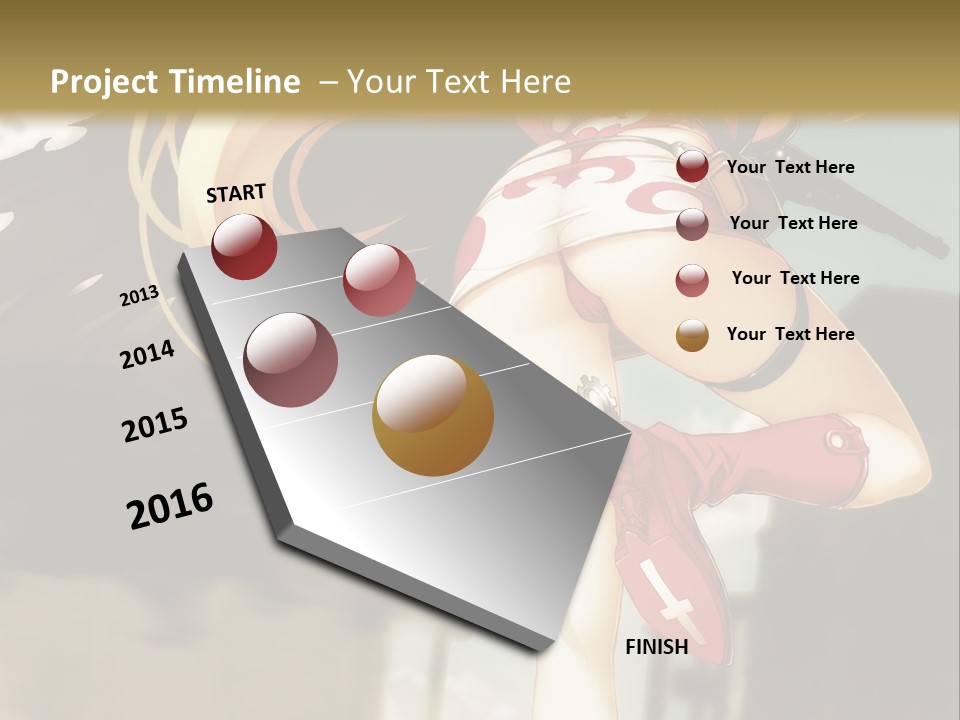 A Woman With A Sword In Her Hand Powerpoint Presentation Template PowerPoint Template