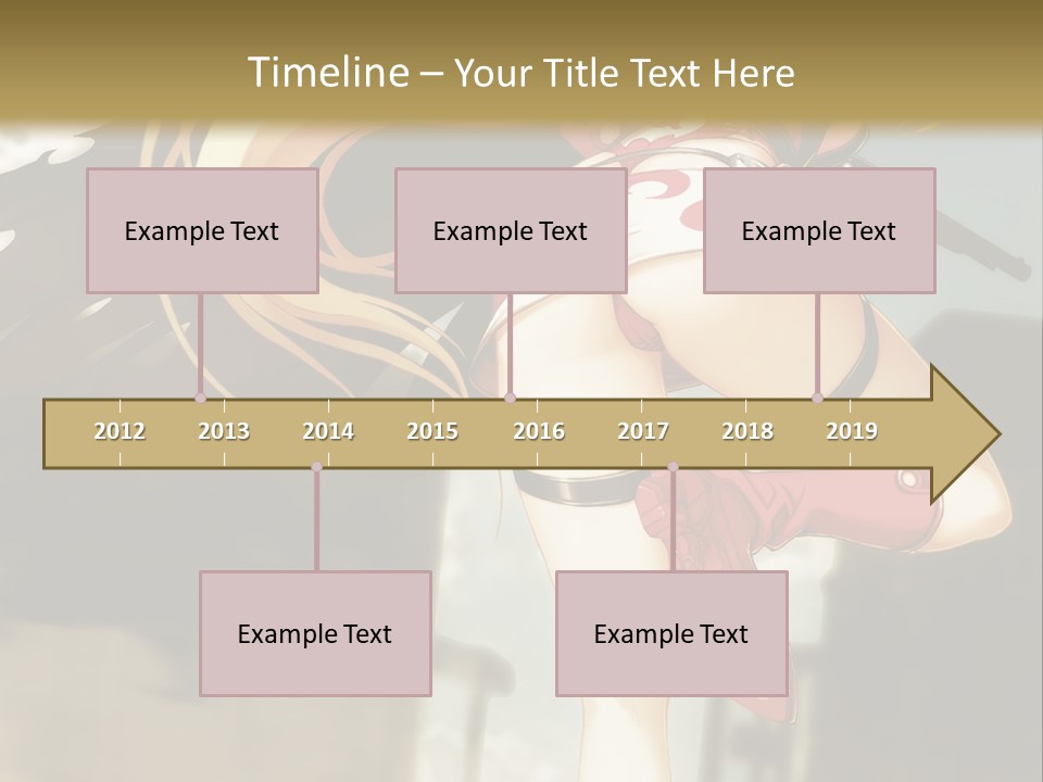 A Woman With A Sword In Her Hand Powerpoint Presentation Template PowerPoint Template
