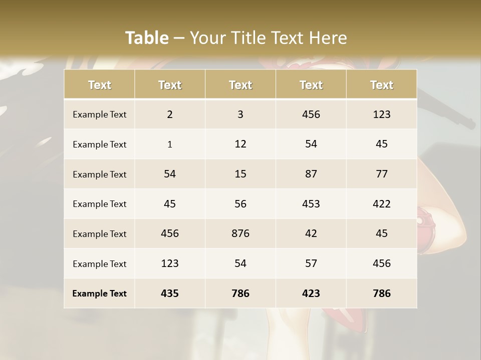 A Woman With A Sword In Her Hand Powerpoint Presentation Template PowerPoint Template