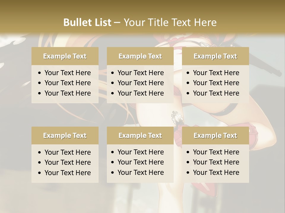 A Woman With A Sword In Her Hand Powerpoint Presentation Template PowerPoint Template