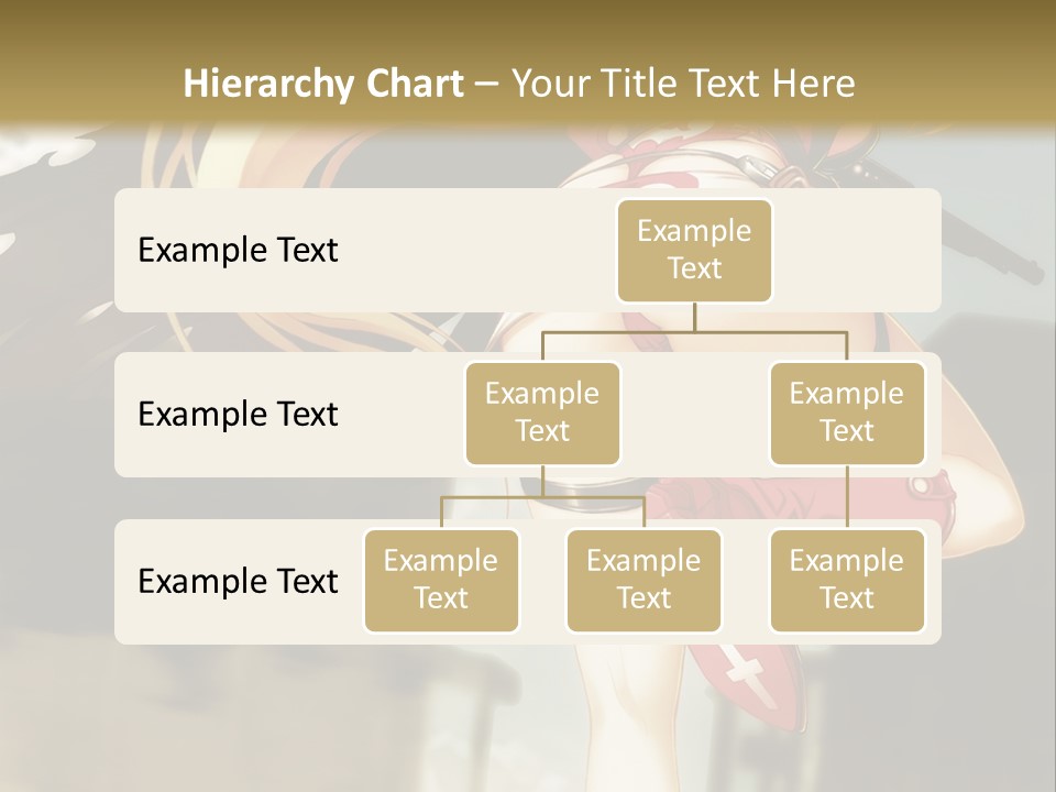 A Woman With A Sword In Her Hand Powerpoint Presentation Template PowerPoint Template