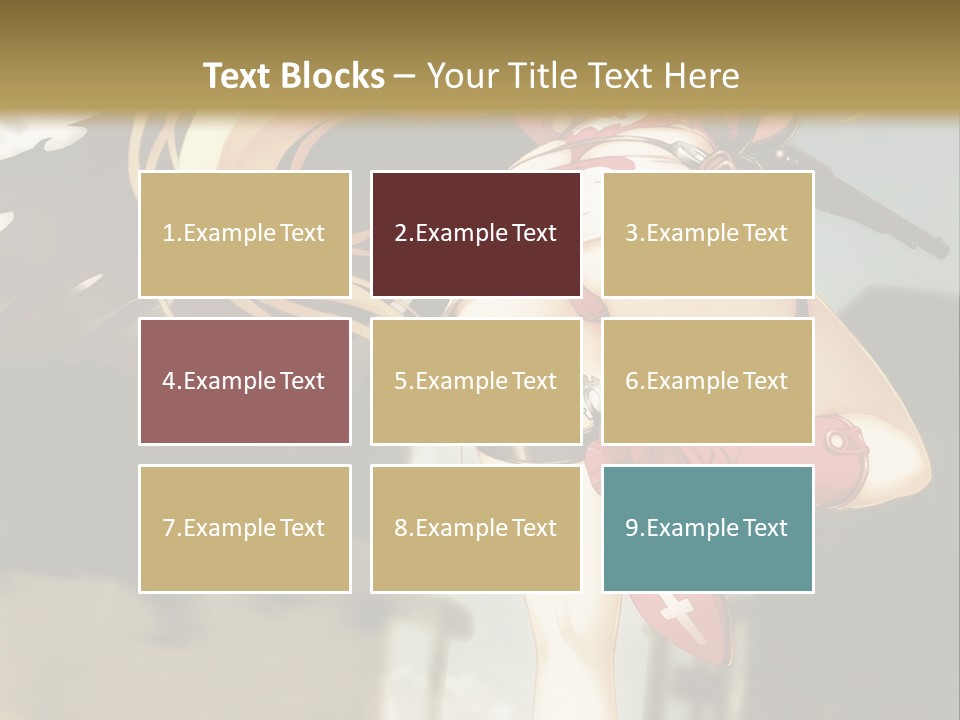 A Woman With A Sword In Her Hand Powerpoint Presentation Template PowerPoint Template