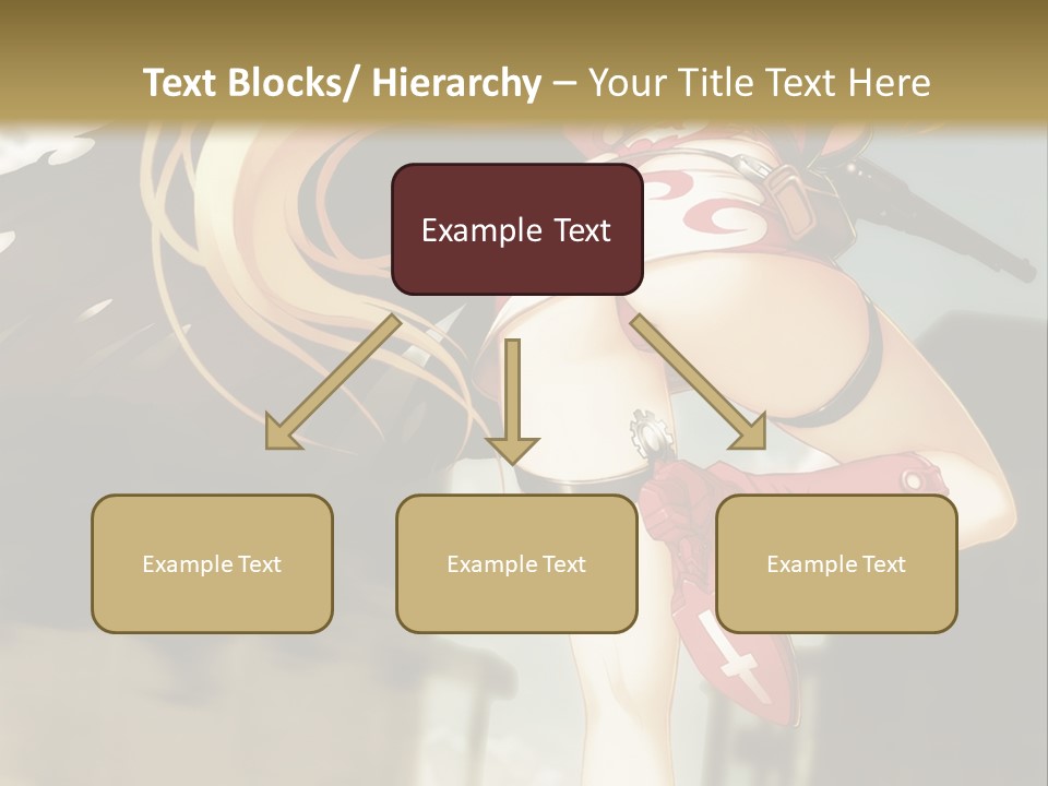 A Woman With A Sword In Her Hand Powerpoint Presentation Template PowerPoint Template