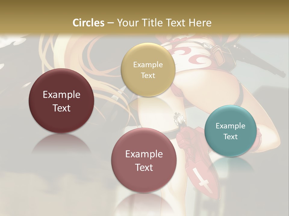 A Woman With A Sword In Her Hand Powerpoint Presentation Template PowerPoint Template