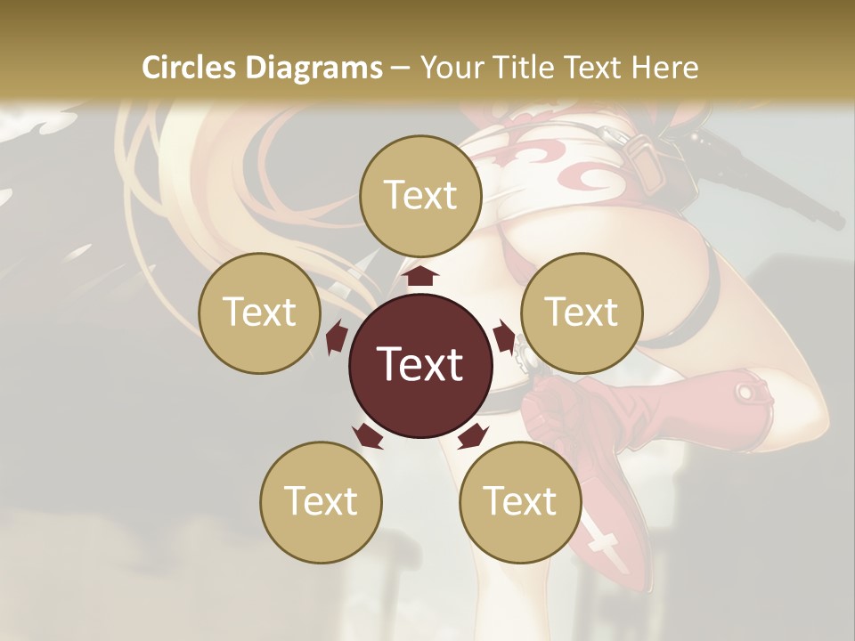 A Woman With A Sword In Her Hand Powerpoint Presentation Template PowerPoint Template