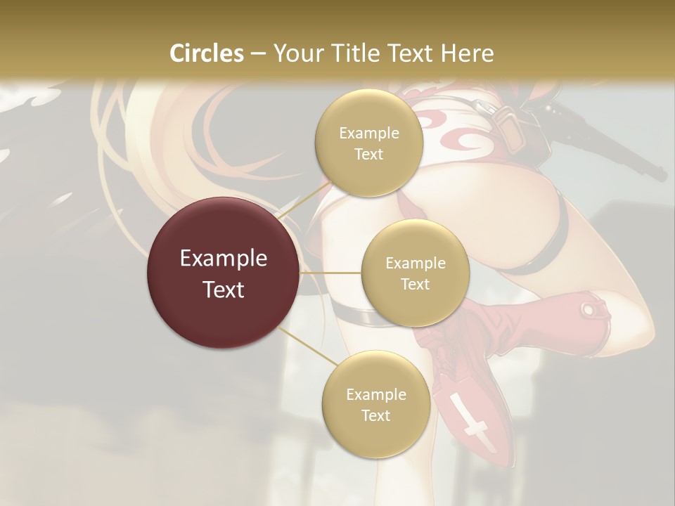 A Woman With A Sword In Her Hand Powerpoint Presentation Template PowerPoint Template