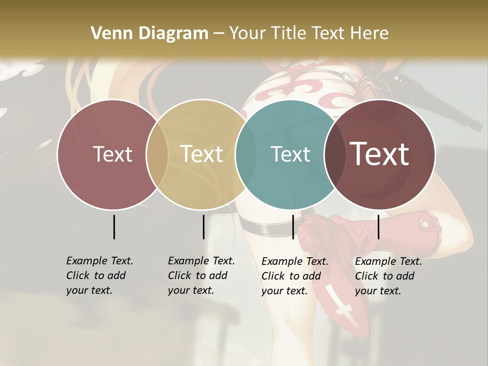 A Woman With A Sword In Her Hand Powerpoint Presentation Template PowerPoint Template