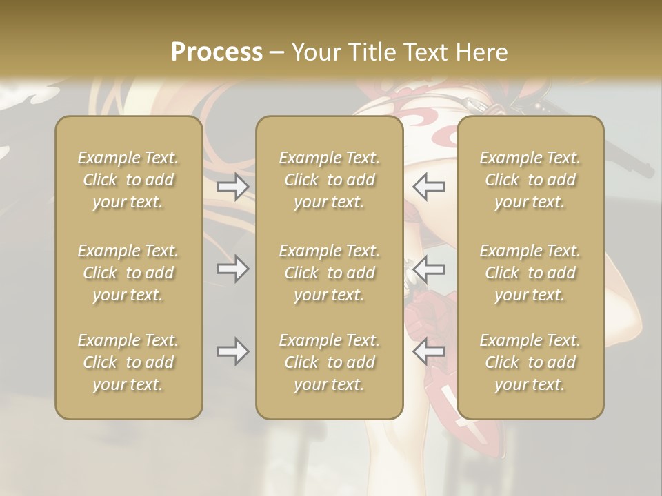 A Woman With A Sword In Her Hand Powerpoint Presentation Template PowerPoint Template