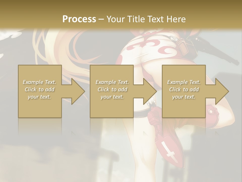 A Woman With A Sword In Her Hand Powerpoint Presentation Template PowerPoint Template