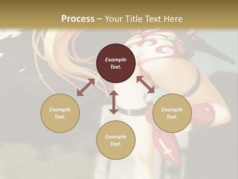 A Woman With A Sword In Her Hand Powerpoint Presentation Template PowerPoint Template