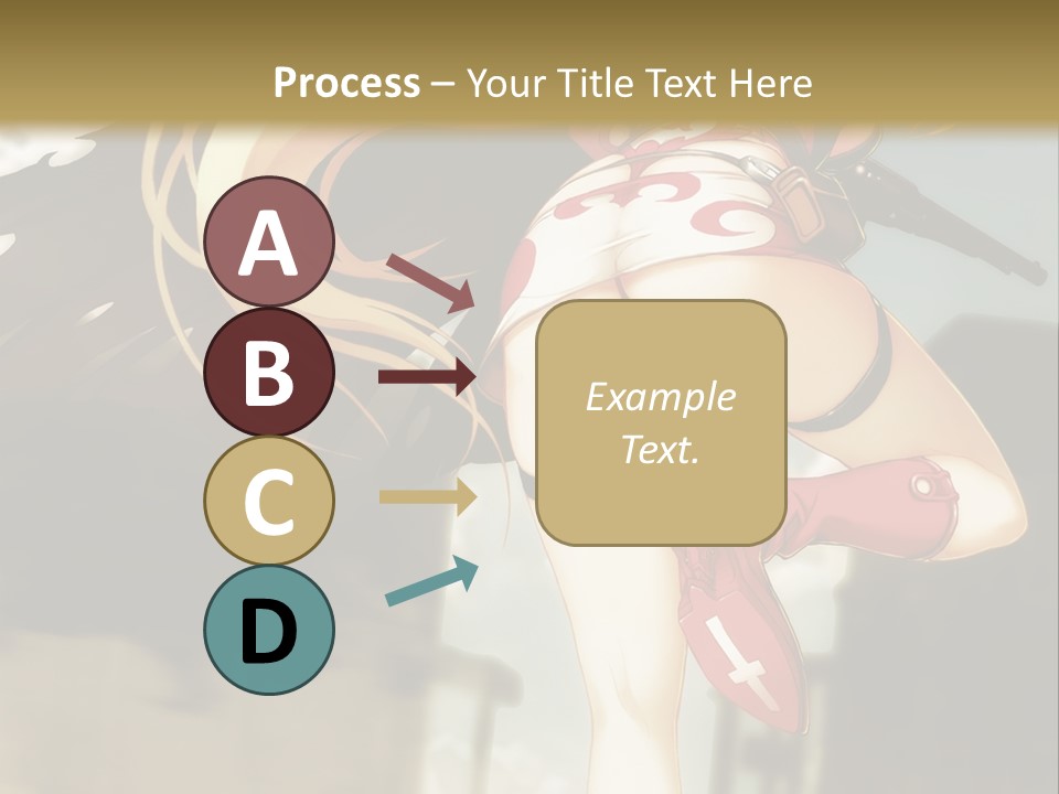 A Woman With A Sword In Her Hand Powerpoint Presentation Template PowerPoint Template