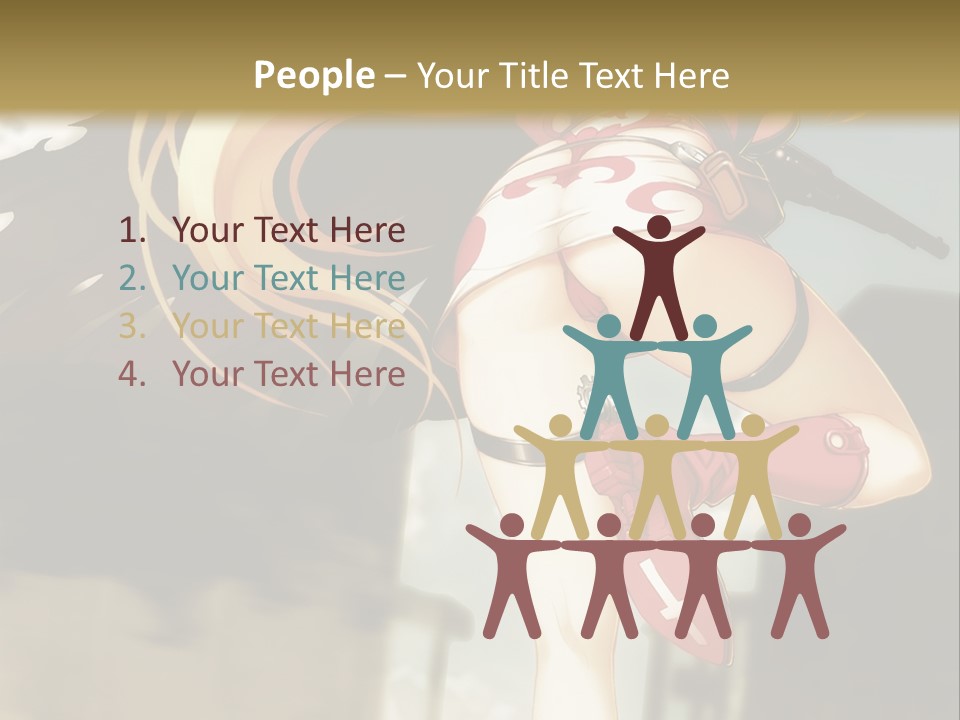 A Woman With A Sword In Her Hand Powerpoint Presentation Template PowerPoint Template