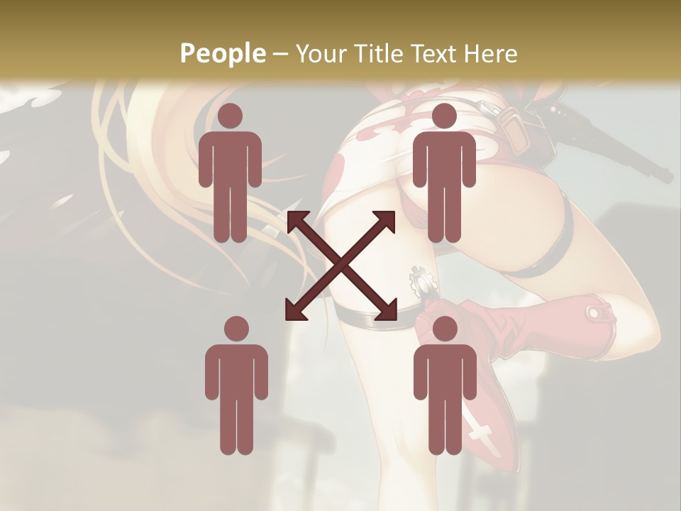 A Woman With A Sword In Her Hand Powerpoint Presentation Template PowerPoint Template