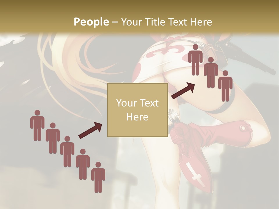 A Woman With A Sword In Her Hand Powerpoint Presentation Template PowerPoint Template