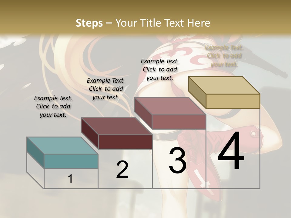 A Woman With A Sword In Her Hand Powerpoint Presentation Template PowerPoint Template