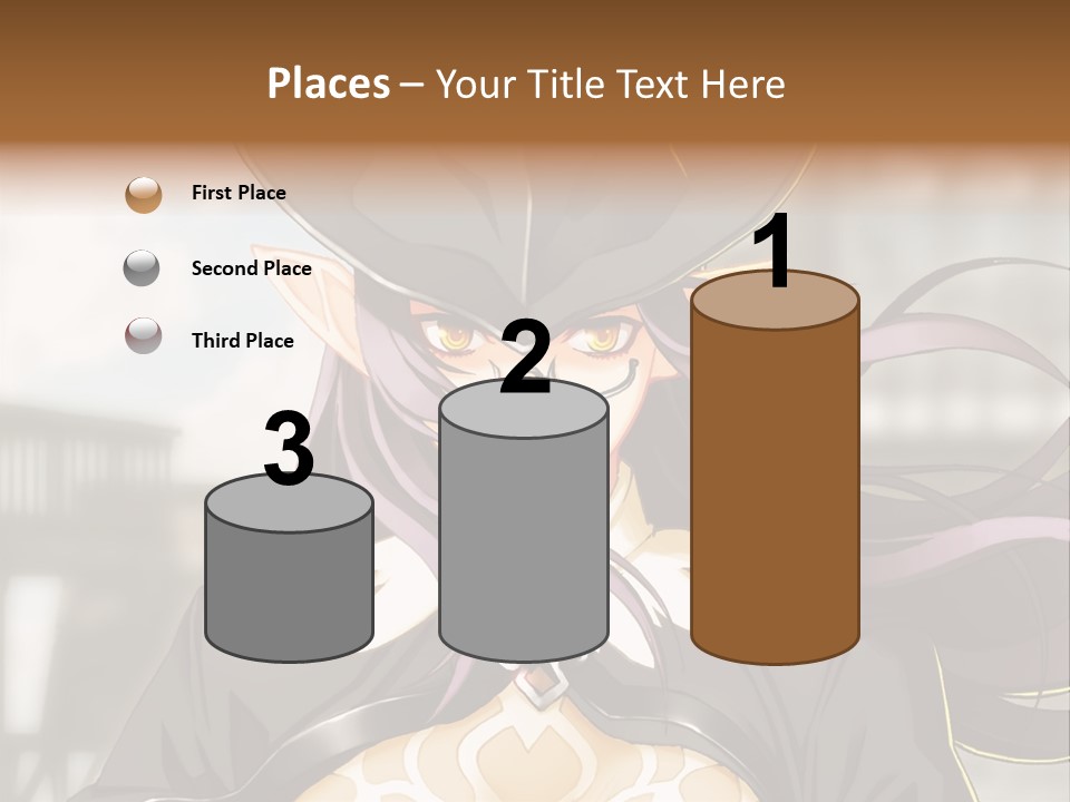 A Woman With Long Hair Wearing A Hat And Glasses PowerPoint Template