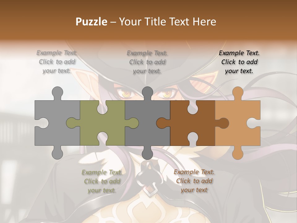 A Woman With Long Hair Wearing A Hat And Glasses PowerPoint Template