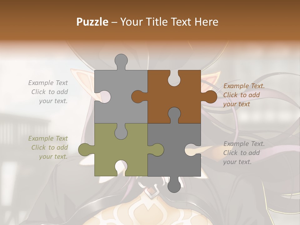 A Woman With Long Hair Wearing A Hat And Glasses PowerPoint Template