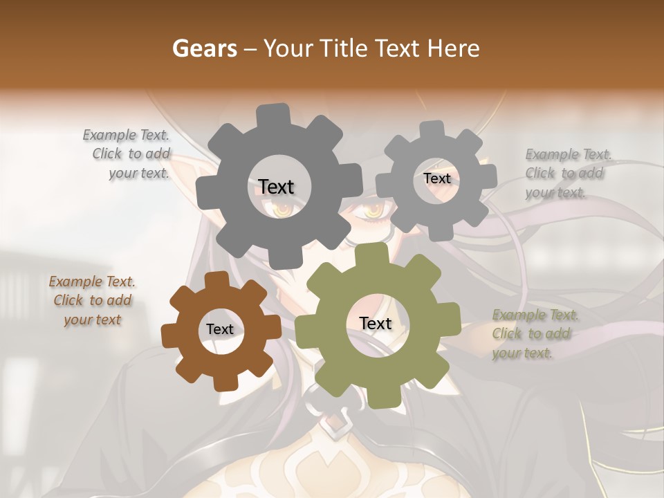 A Woman With Long Hair Wearing A Hat And Glasses PowerPoint Template