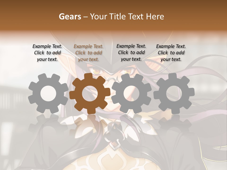 A Woman With Long Hair Wearing A Hat And Glasses PowerPoint Template