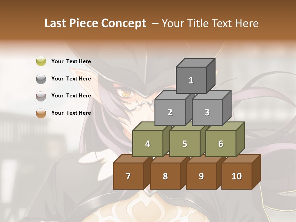 A Woman With Long Hair Wearing A Hat And Glasses PowerPoint Template