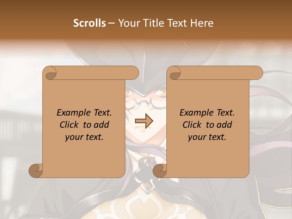 A Woman With Long Hair Wearing A Hat And Glasses PowerPoint Template