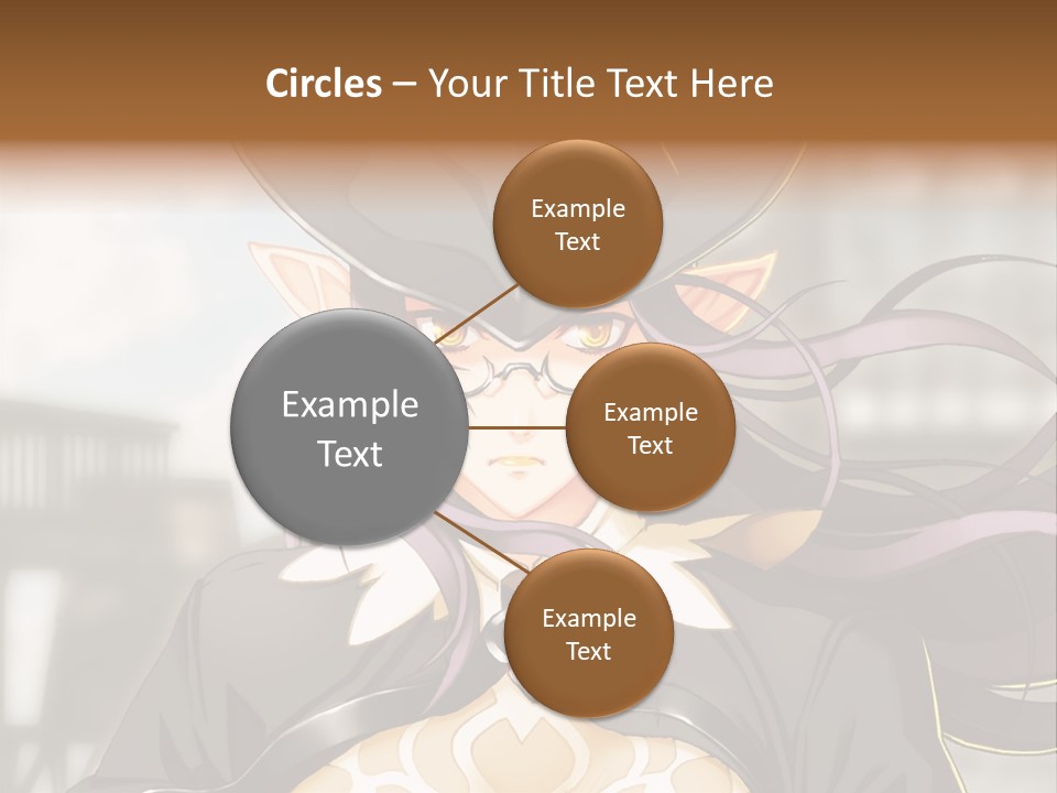 A Woman With Long Hair Wearing A Hat And Glasses PowerPoint Template