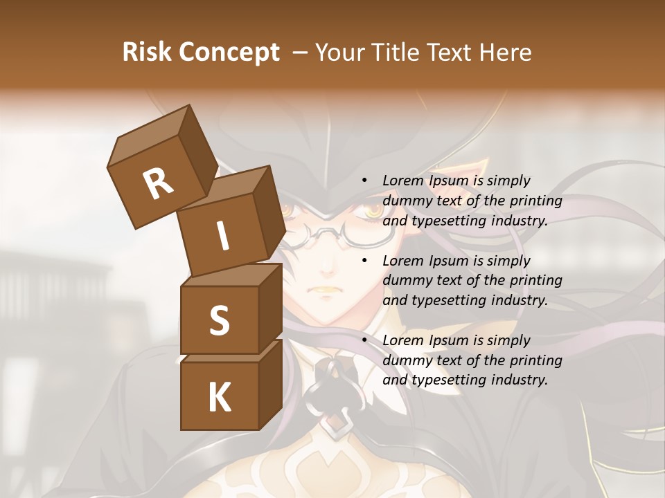 A Woman With Long Hair Wearing A Hat And Glasses PowerPoint Template