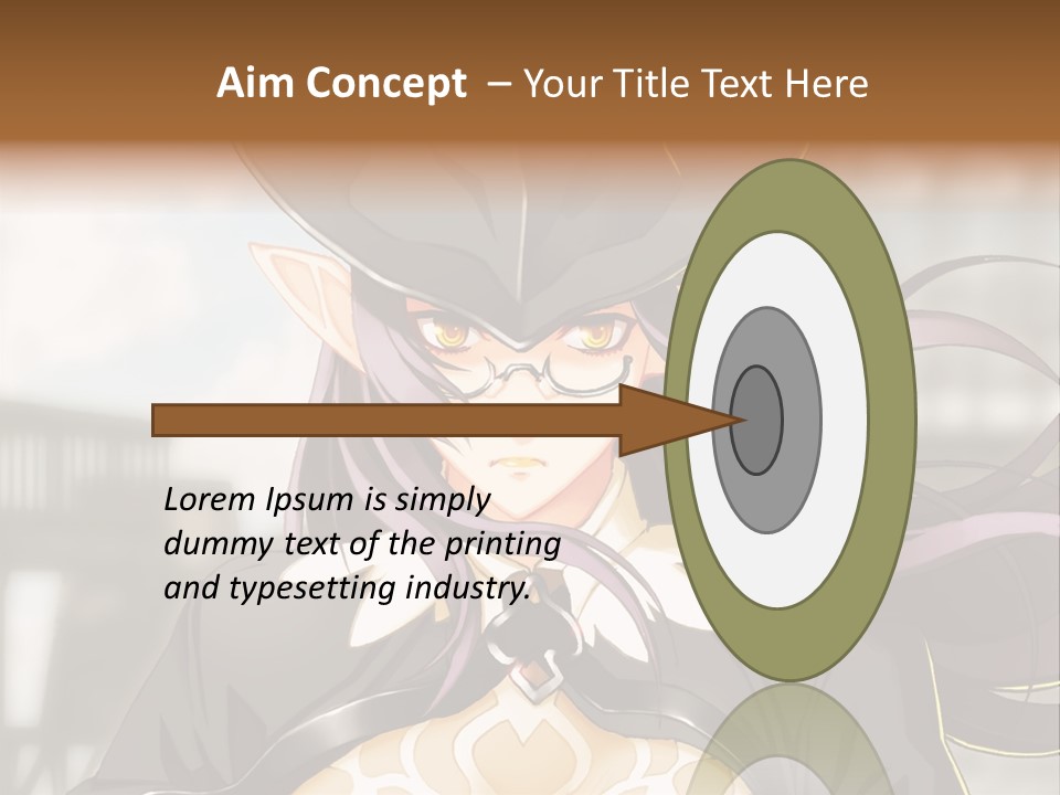 A Woman With Long Hair Wearing A Hat And Glasses PowerPoint Template