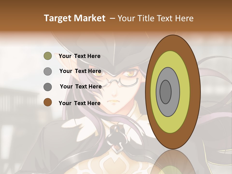 A Woman With Long Hair Wearing A Hat And Glasses PowerPoint Template