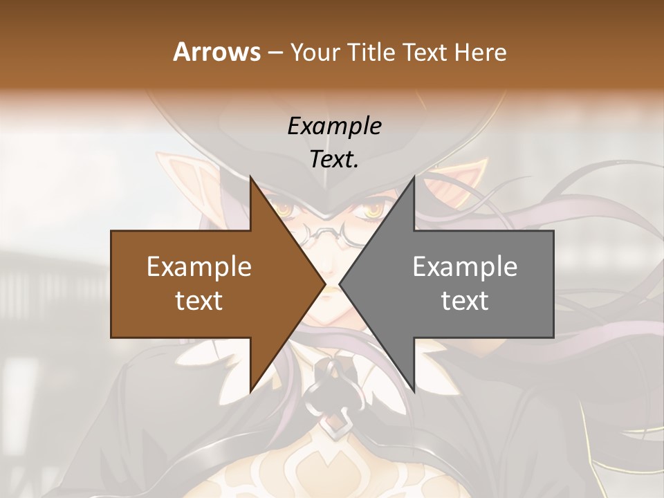 A Woman With Long Hair Wearing A Hat And Glasses PowerPoint Template