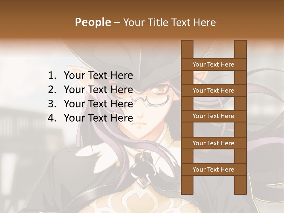 A Woman With Long Hair Wearing A Hat And Glasses PowerPoint Template