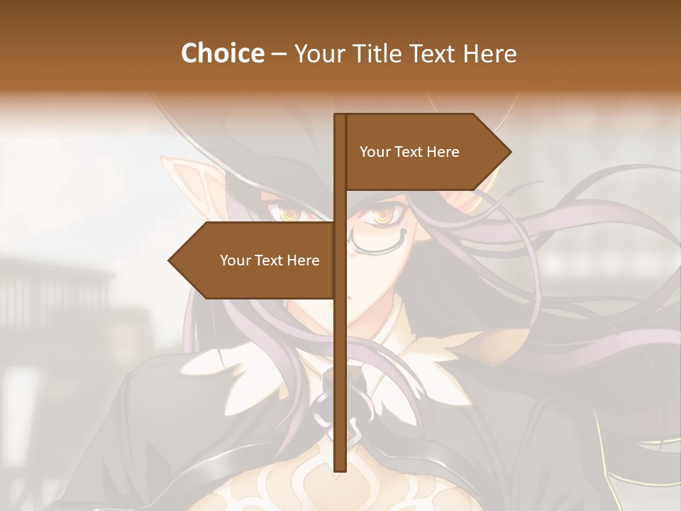 A Woman With Long Hair Wearing A Hat And Glasses PowerPoint Template
