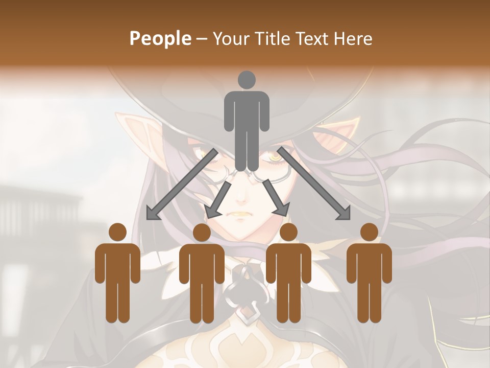 A Woman With Long Hair Wearing A Hat And Glasses PowerPoint Template