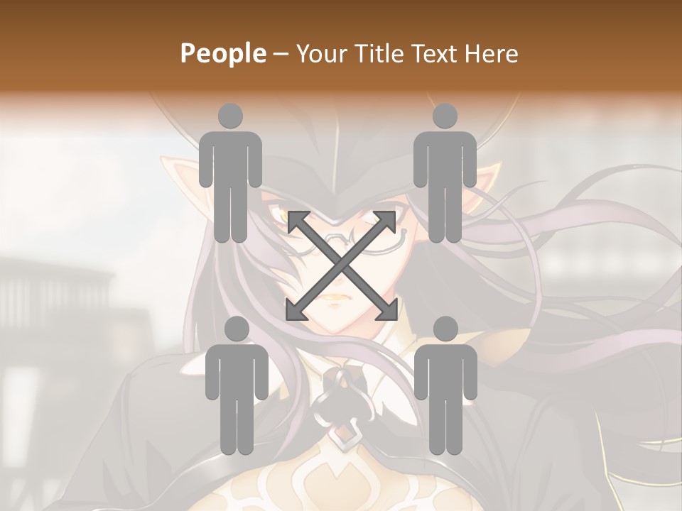 A Woman With Long Hair Wearing A Hat And Glasses PowerPoint Template