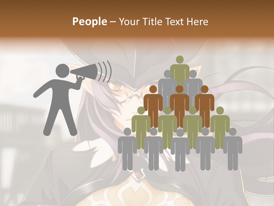 A Woman With Long Hair Wearing A Hat And Glasses PowerPoint Template