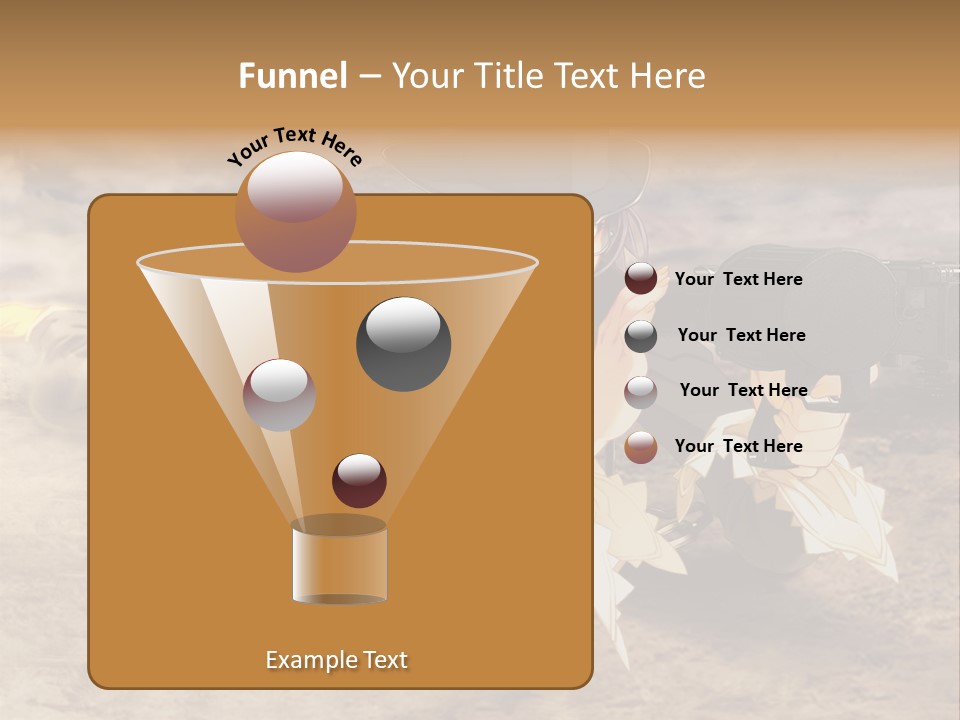 A Woman With A Gun In A Desert PowerPoint Template