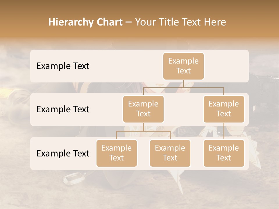 A Woman With A Gun In A Desert PowerPoint Template
