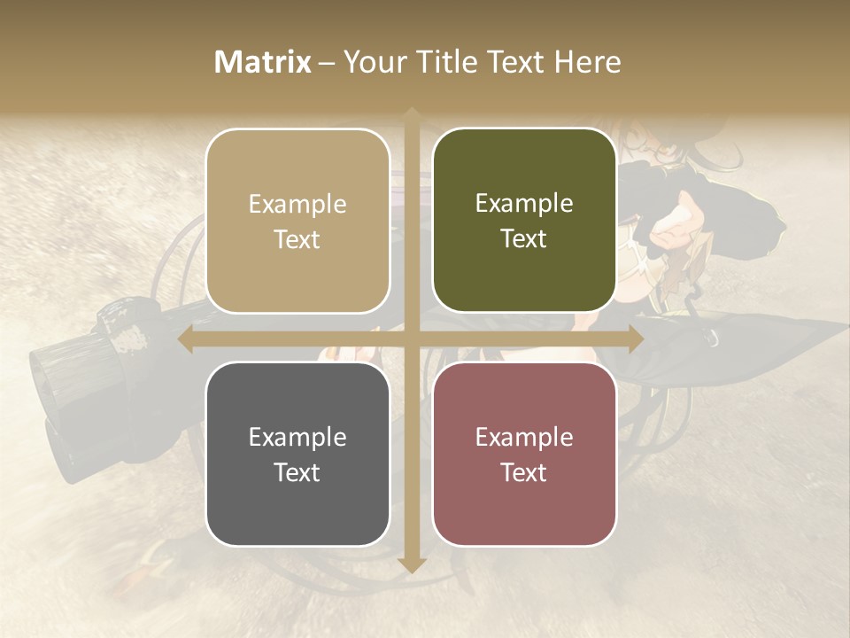 A Woman Holding A Large Black Object In Her Hand PowerPoint Template