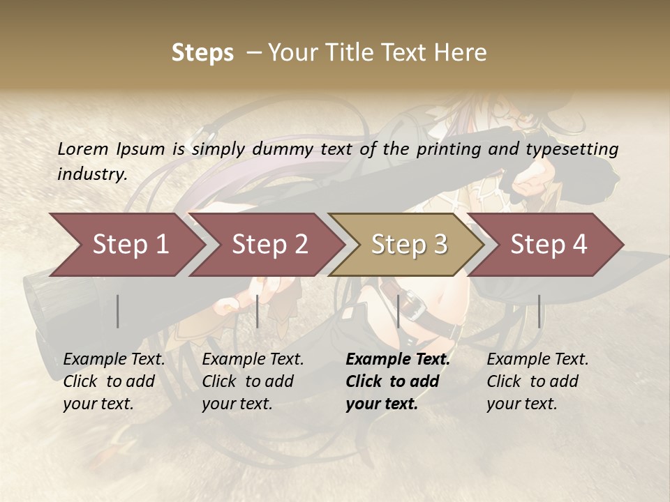 A Woman Holding A Large Black Object In Her Hand PowerPoint Template