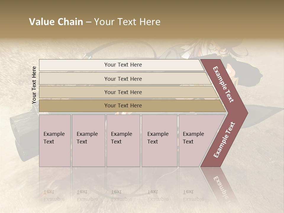 A Woman Holding A Large Black Object In Her Hand PowerPoint Template