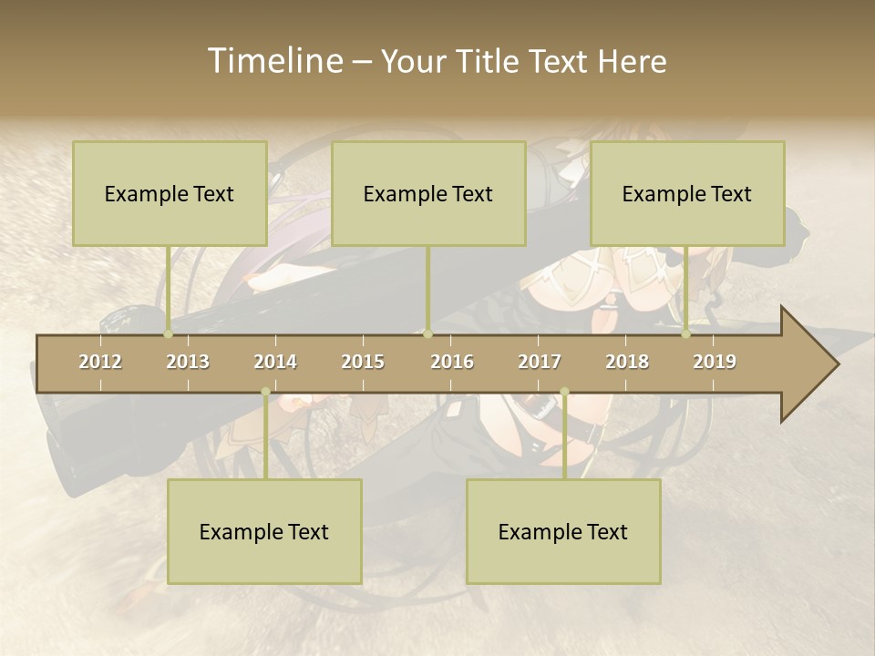 A Woman Holding A Large Black Object In Her Hand PowerPoint Template