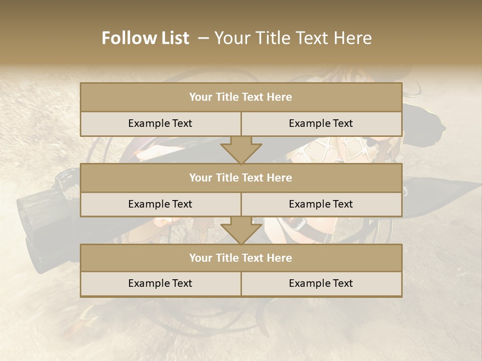 A Woman Holding A Large Black Object In Her Hand PowerPoint Template