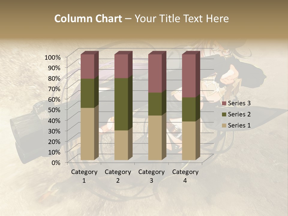 A Woman Holding A Large Black Object In Her Hand PowerPoint Template