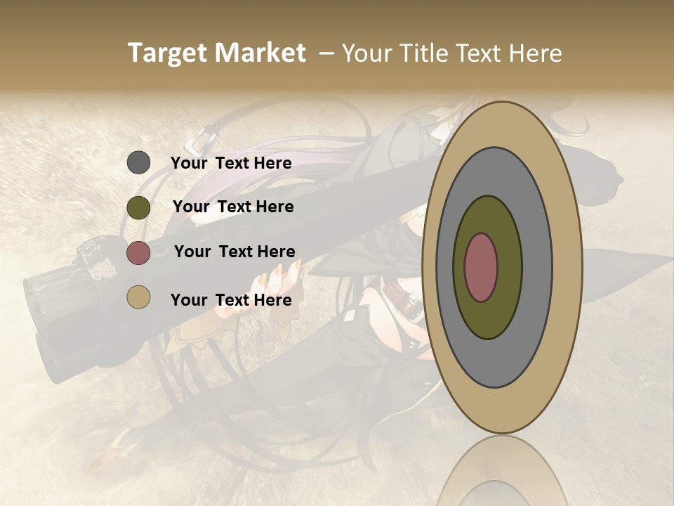 A Woman Holding A Large Black Object In Her Hand PowerPoint Template