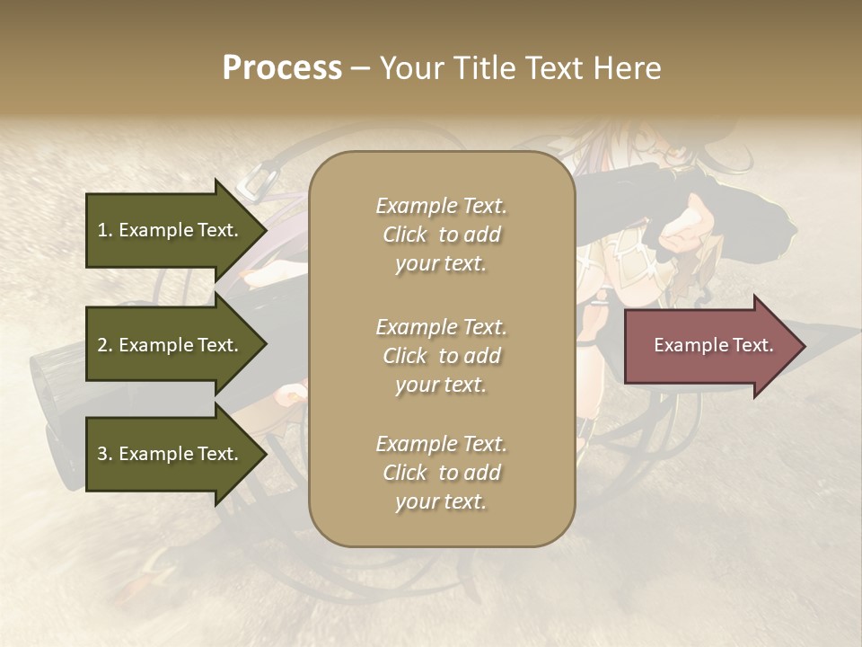 A Woman Holding A Large Black Object In Her Hand PowerPoint Template