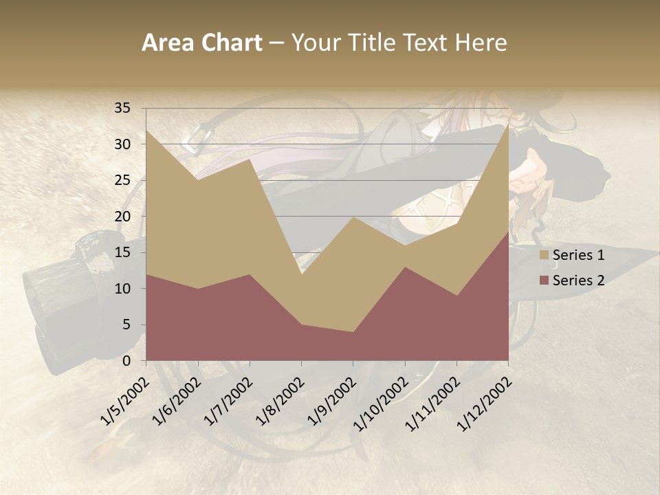 A Woman Holding A Large Black Object In Her Hand PowerPoint Template