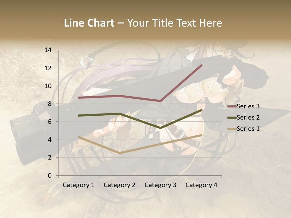 A Woman Holding A Large Black Object In Her Hand PowerPoint Template