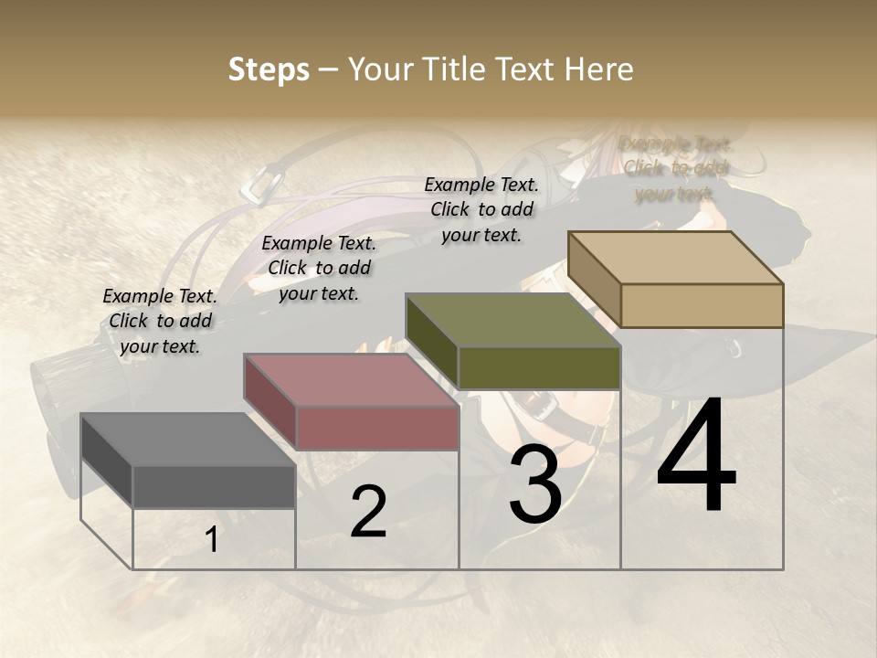 A Woman Holding A Large Black Object In Her Hand PowerPoint Template