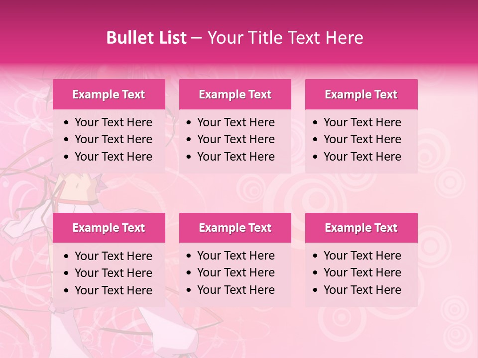 A Girl In A Pink Dress With A Heart On Her Head PowerPoint Template